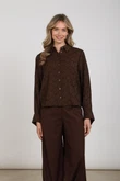 NUKUS Blouse NKF02123 Bruin 4