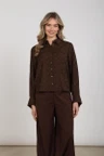 NUKUS Blouse NKF02123 Bruin 4