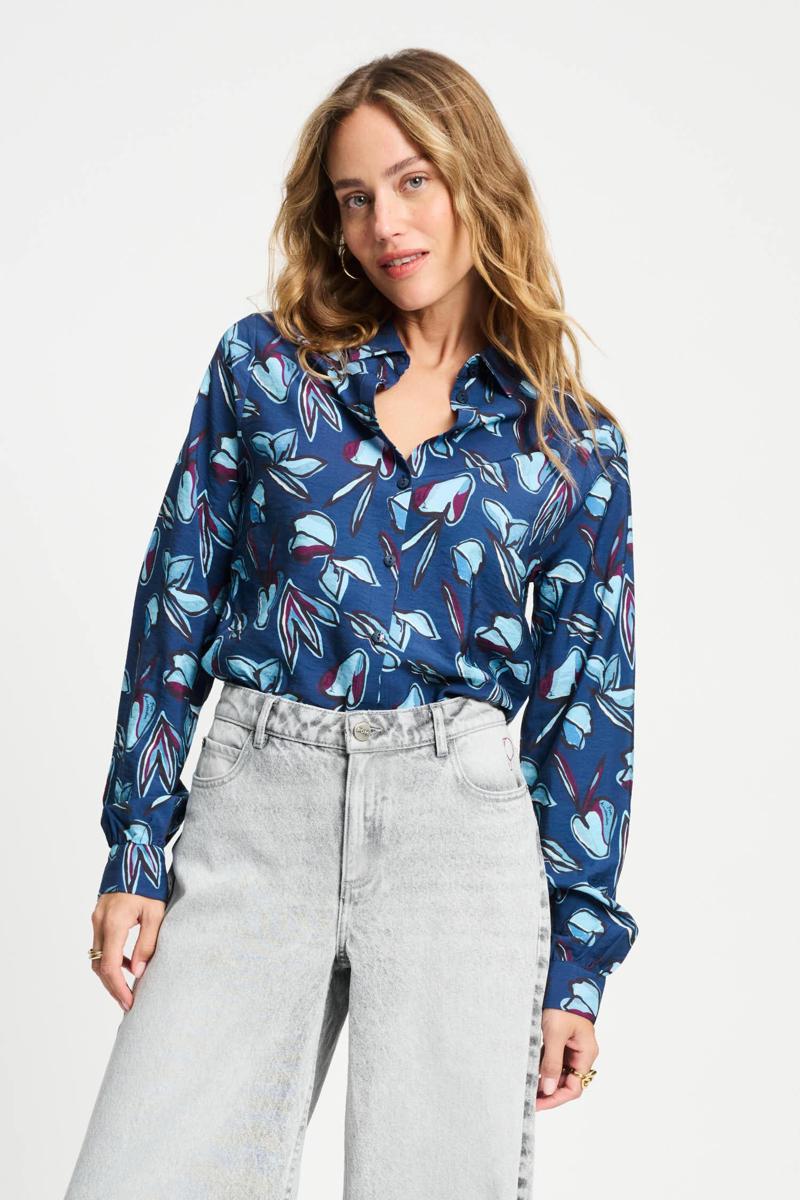 POM Amsterdam Blouse SP9339 Blauw 2