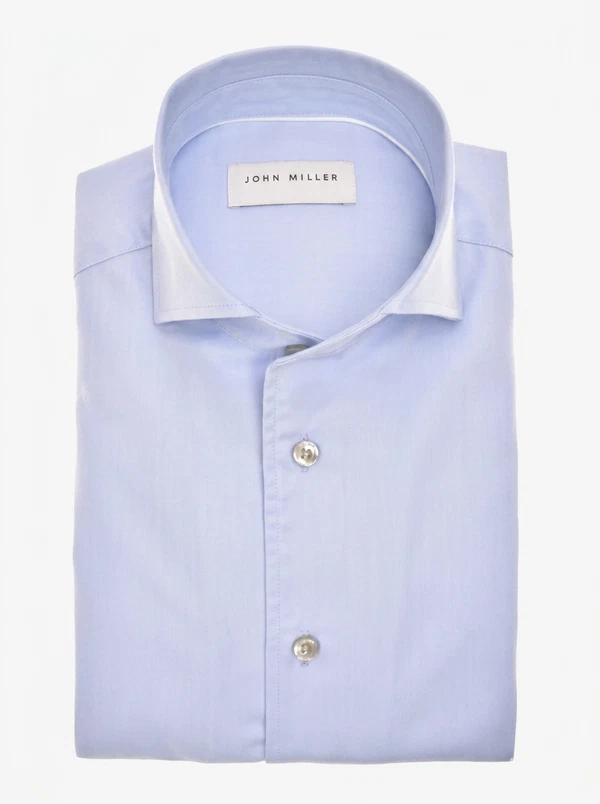 John Miller Overhemd 5142872 Blauw 1