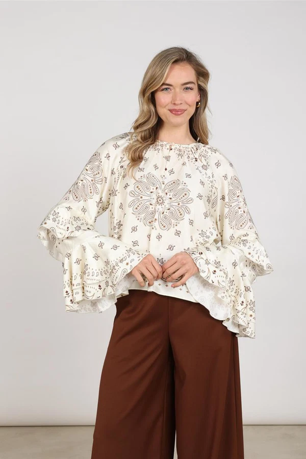 NUKUS Blouse Asra Off-White 1