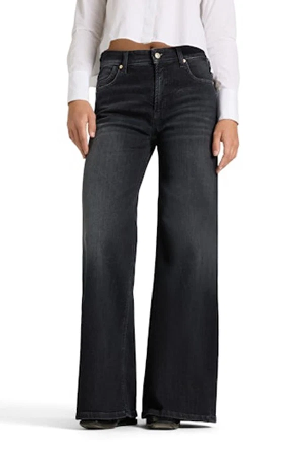 Cambio Jeans Palazzo Flare Zwart 1