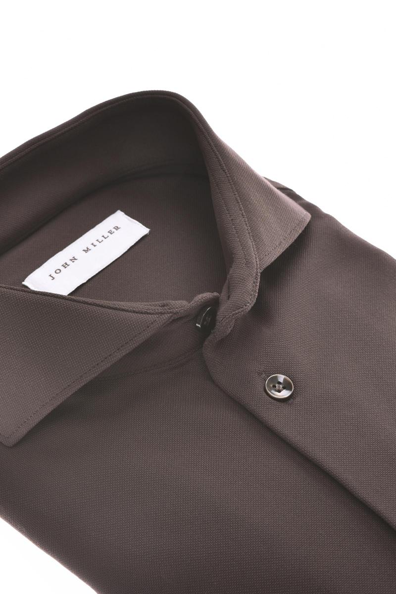 John Miller Overhemd 5142460 Bruin 2