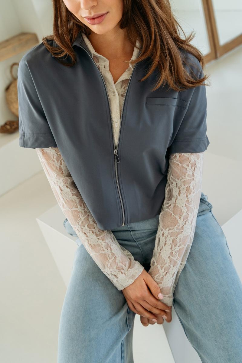 &Co Woman Blazer JA158 Blauw 6