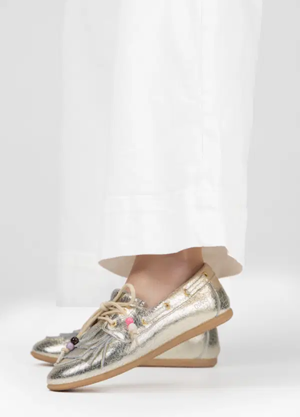 DWRS Loafers Latty fringes Goud 1
