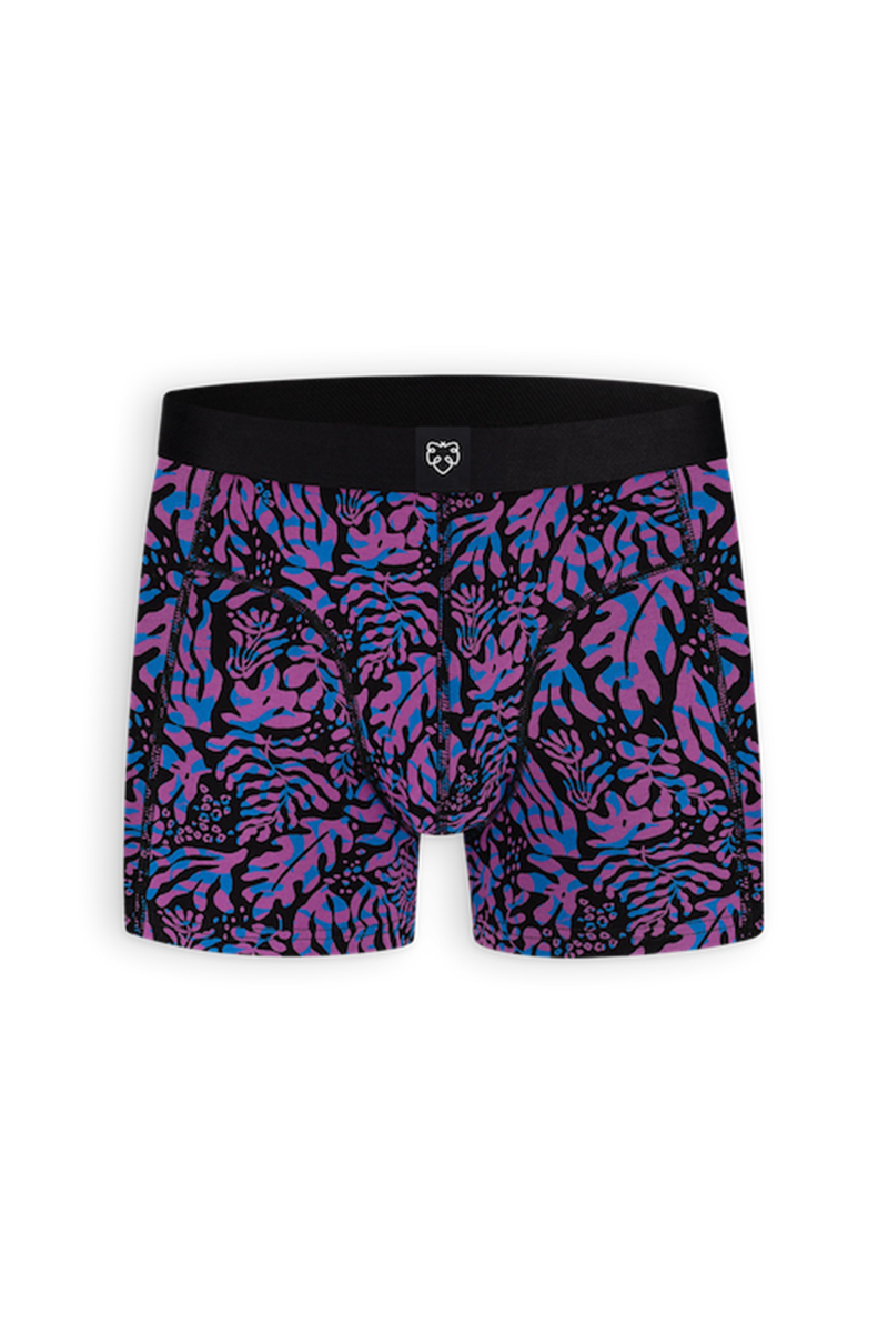 A-dam Boxershort Black Leafs Zwart 1