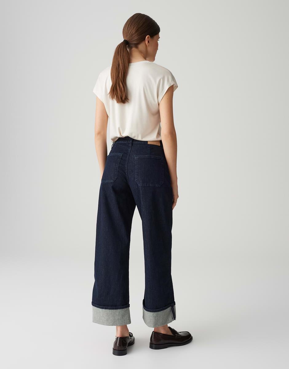 OPUS Jeans Miva Turn Up Blauw 3