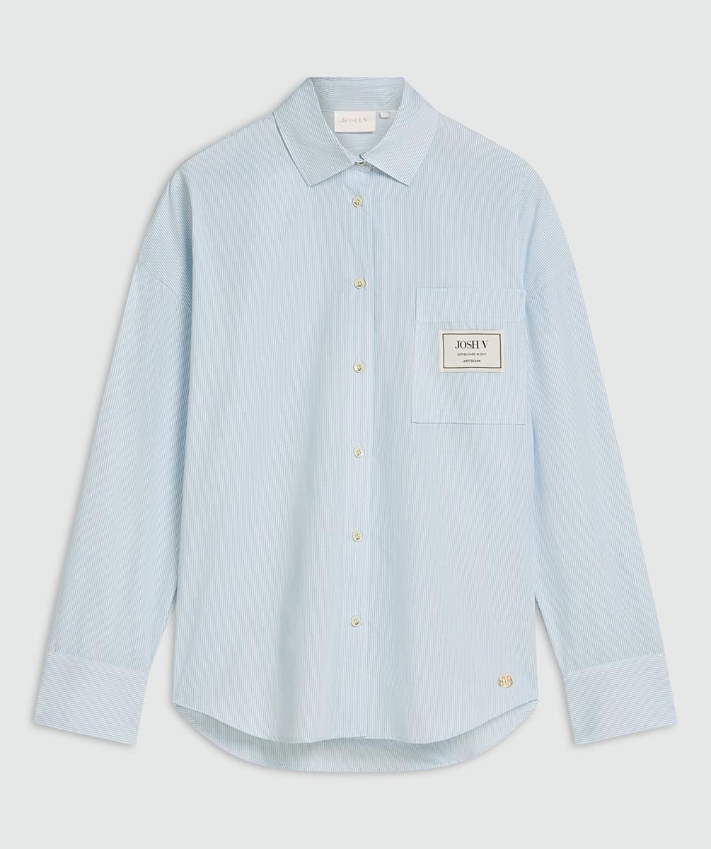 Josh V Blouse Neveah Blauw 1