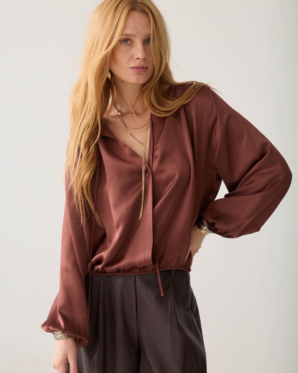 Summum Blouse 2s3552-12493 Bruin 1