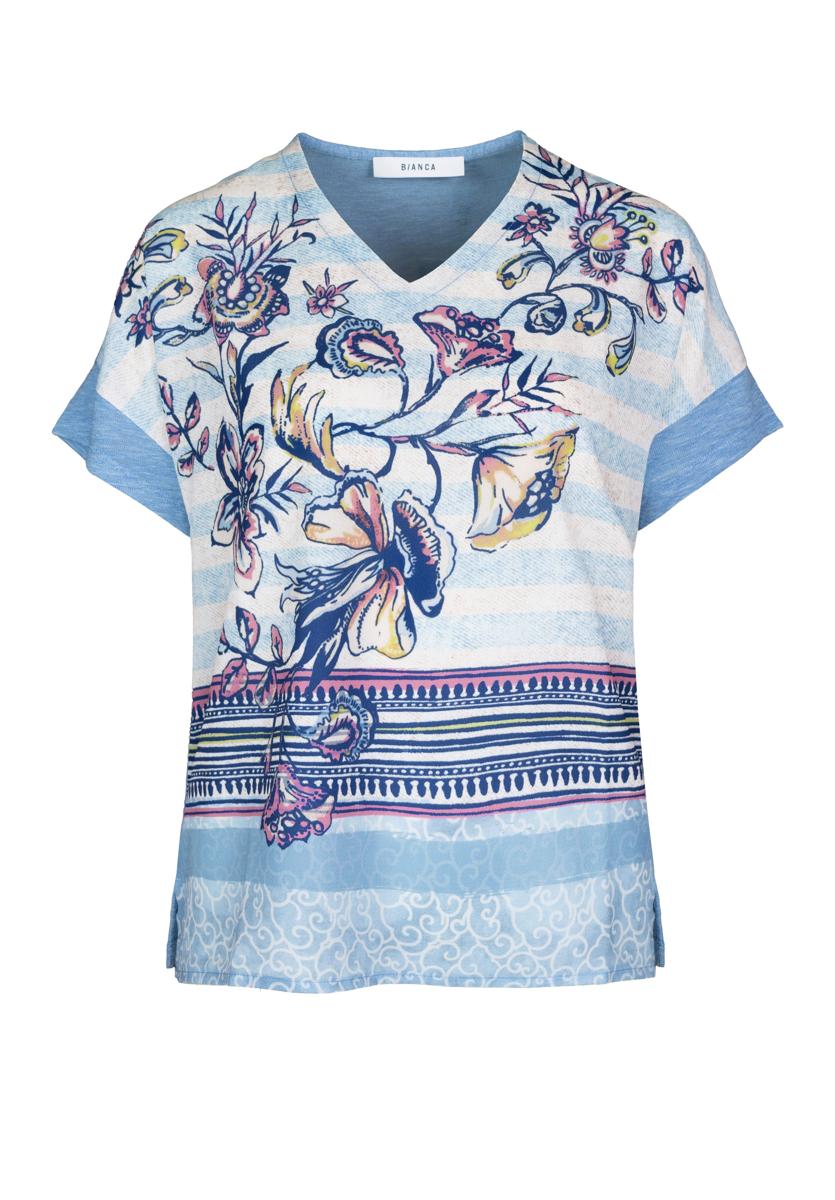 Bianca T-Shirt Julie Blauw 1