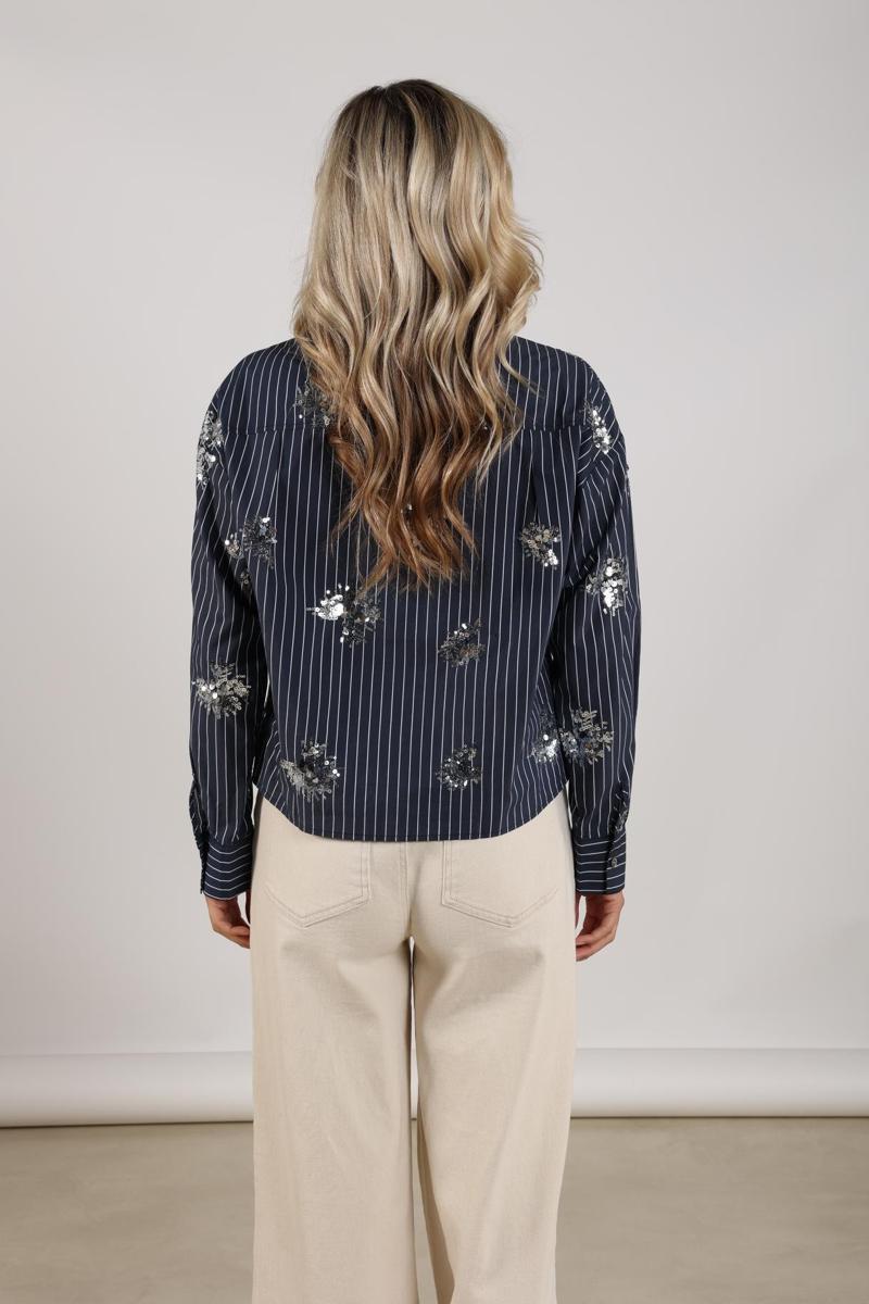 NUKUS Blouse Tessa Blauw 3