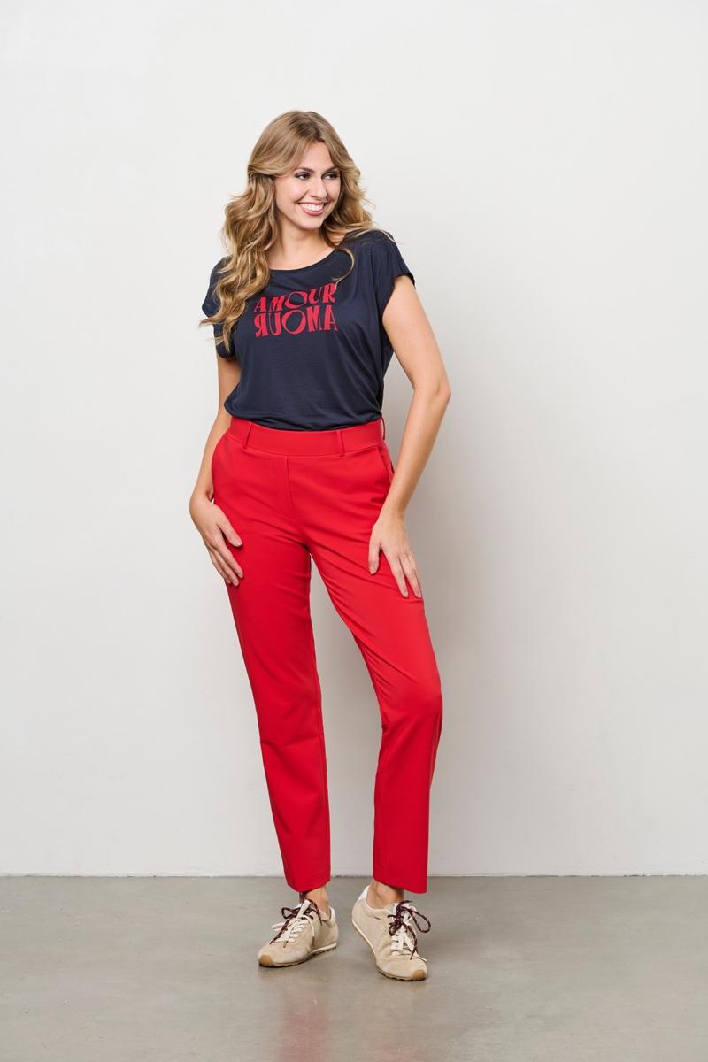 &Co Woman Pantalon Posie Rood 1