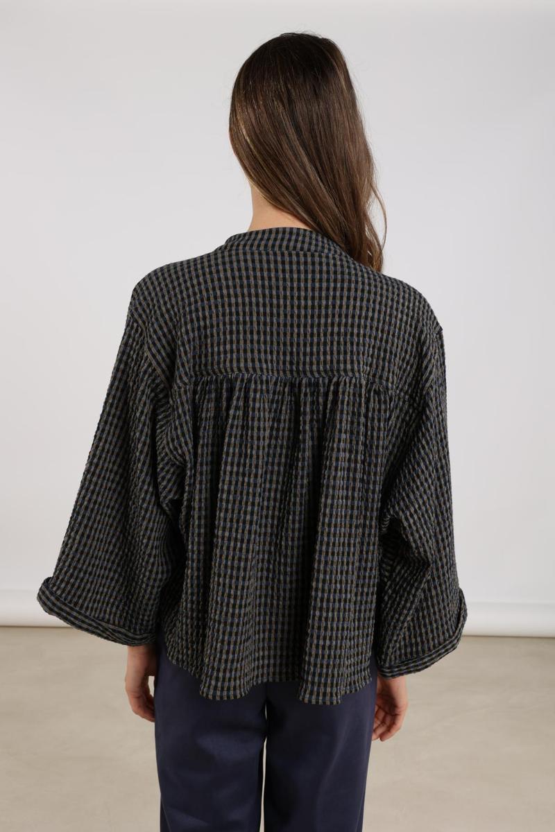 NUKUS Blouse NKF02087 Blauw 3