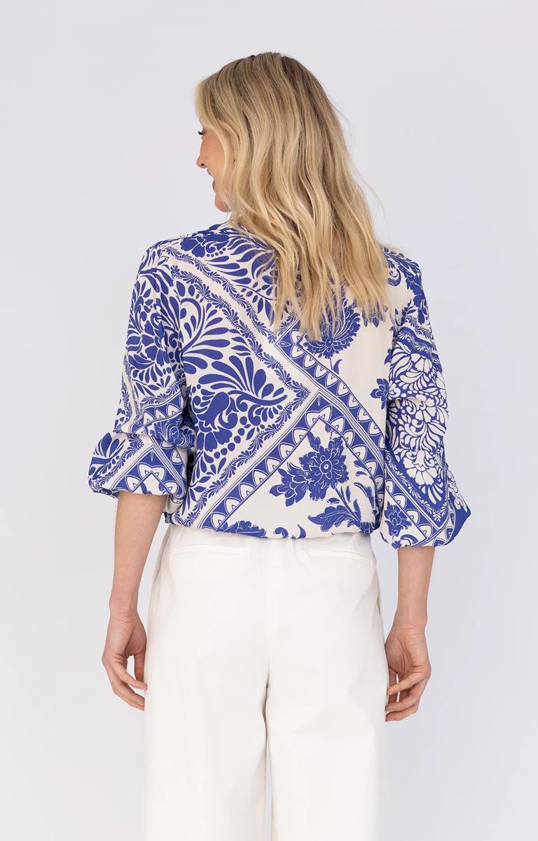 Anna Blouse 26a05-03629B Blauw 3