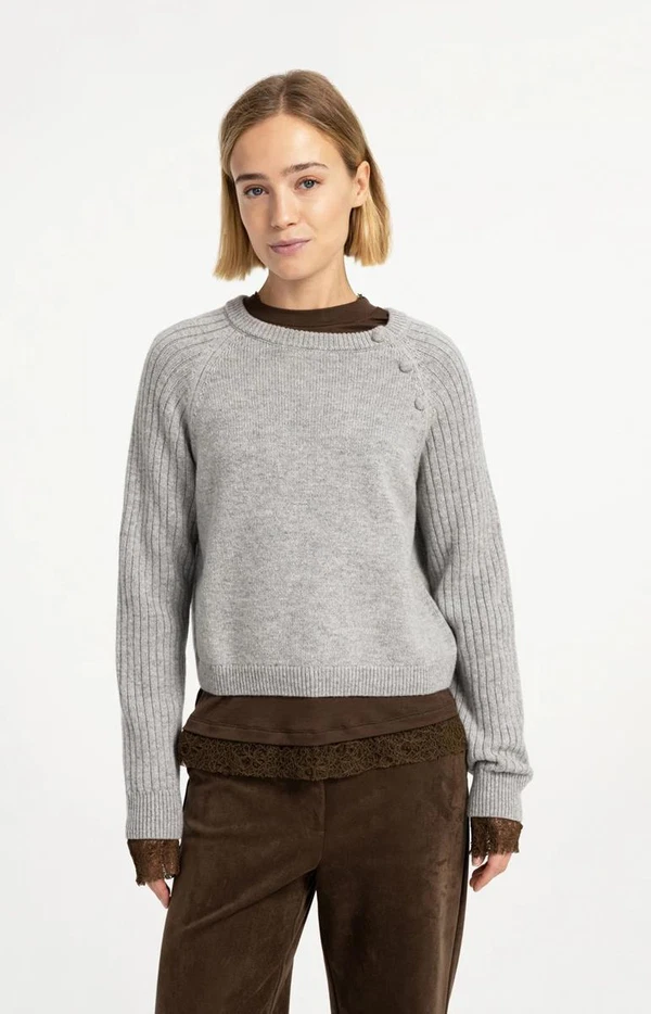 YAYA Trui 01-000641-609 Grijs 1
