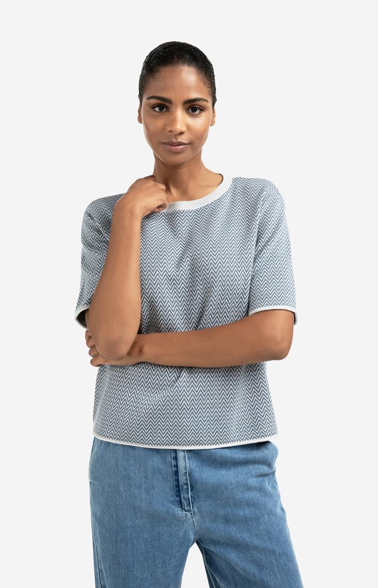 YAYA Trui 01-000488-508 Blauw 1