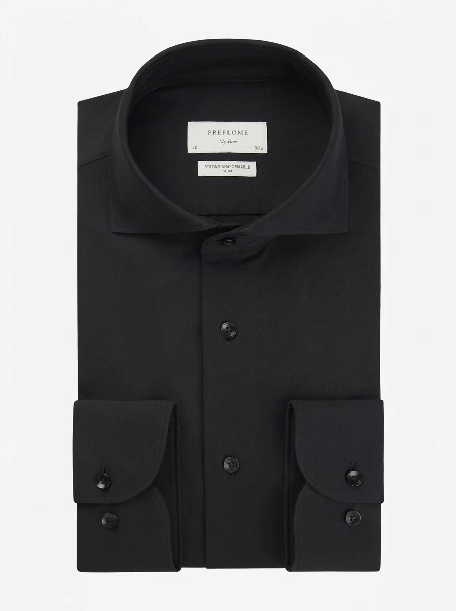 Profuomo Overhemd Hux Zwart 1