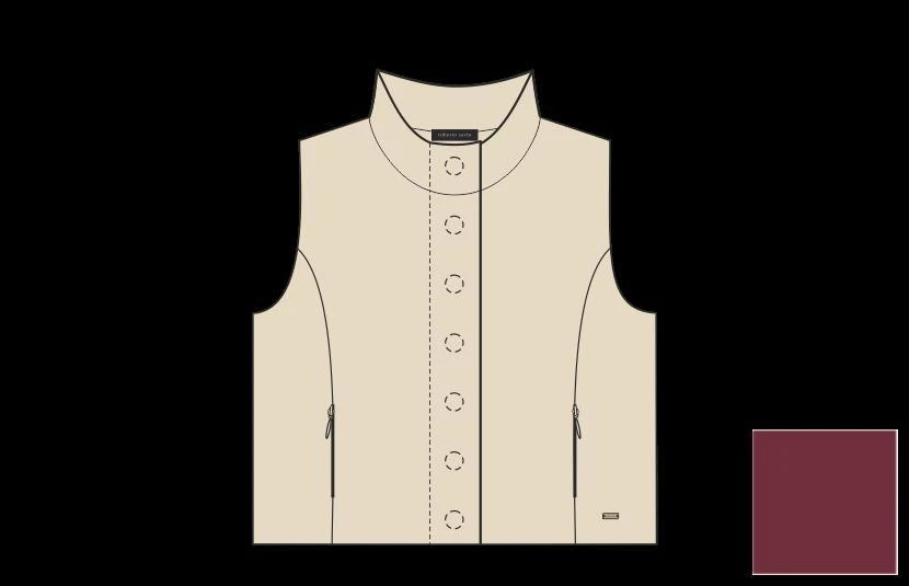Roberto Sarto Vest 631128 Rood 1