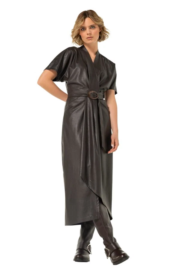Caroline Biss Jurk 4109 Bruin 1