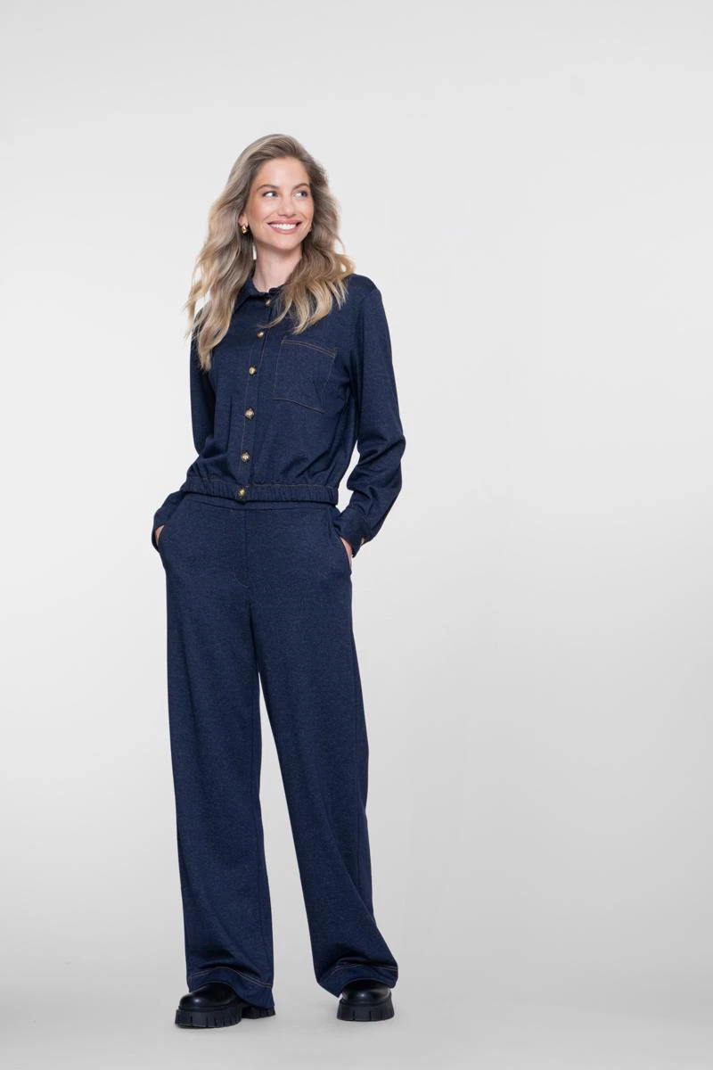 Geisha Pantalon 61657-20 Blauw 6