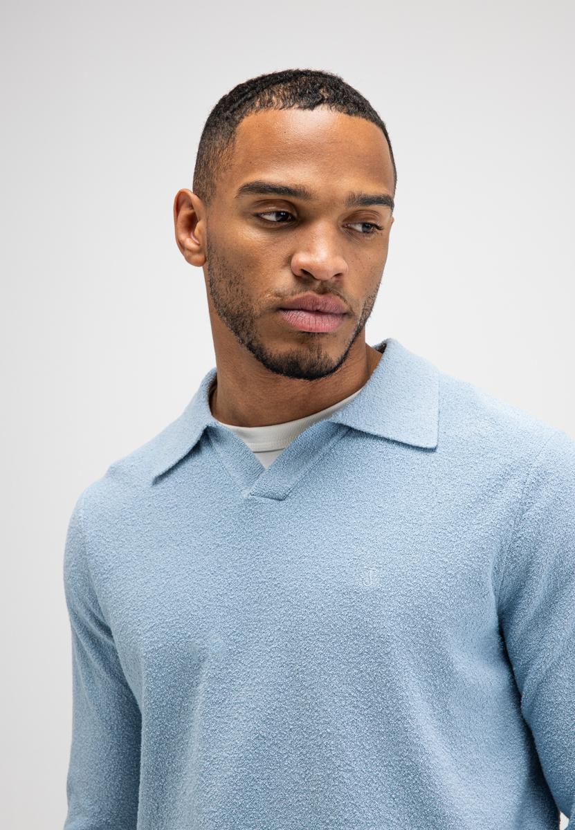 Butcher of Blue Trui Boucle Blauw 6
