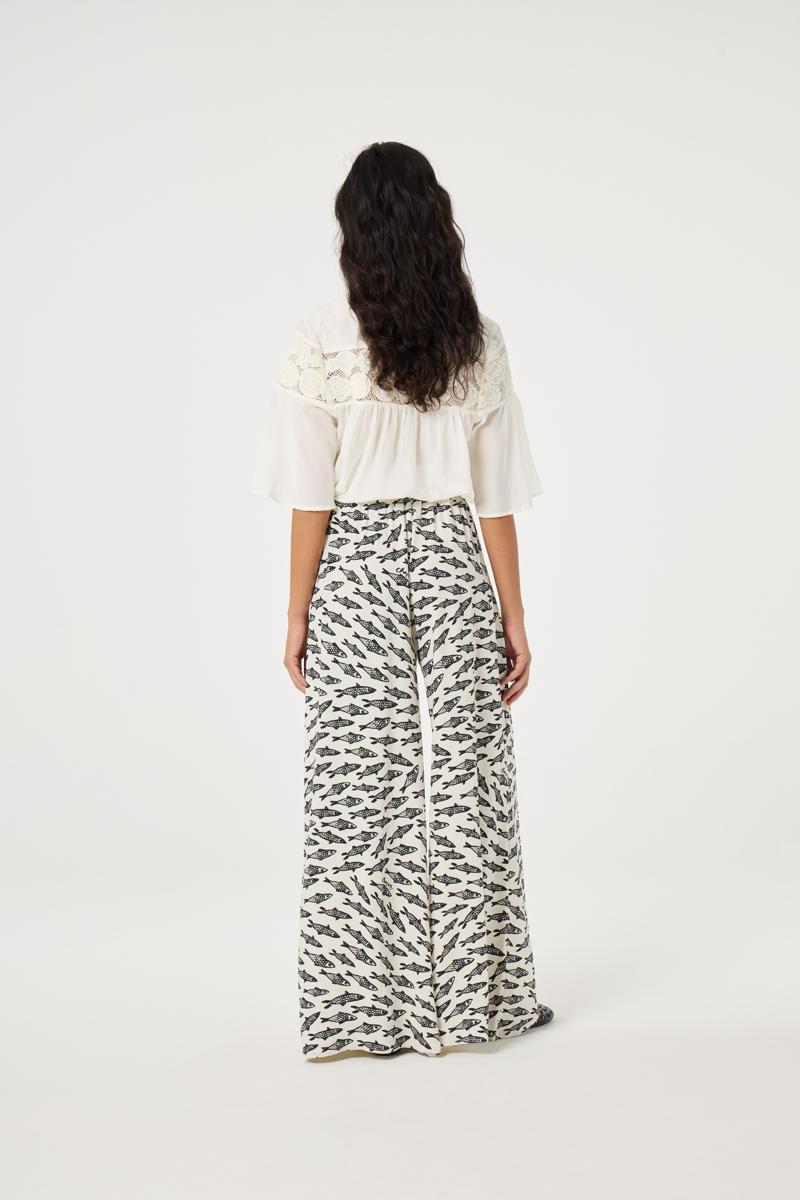 Fabienne Chapot Pantalon Palapa Off-White 3