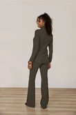 Studio Anneloes Pantalon Flair Bonded Groen 3
