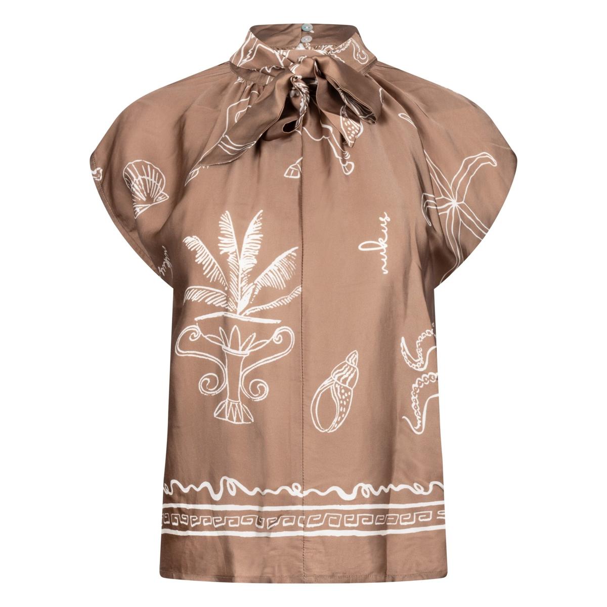 NUKUS Blouse Noomi Taupe 1