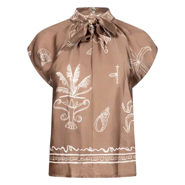 NUKUS Blouse Noomi Taupe 1