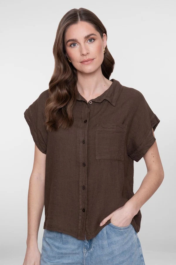 Geisha Blouse 63166-70 Bruin 1
