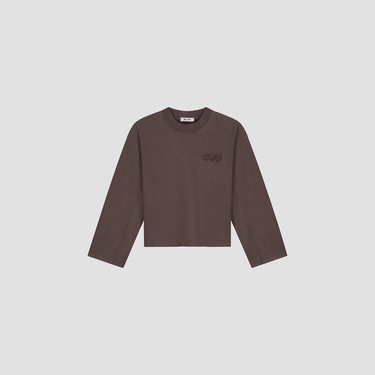 OLAF Longsleeve Retro Log Bruin 2