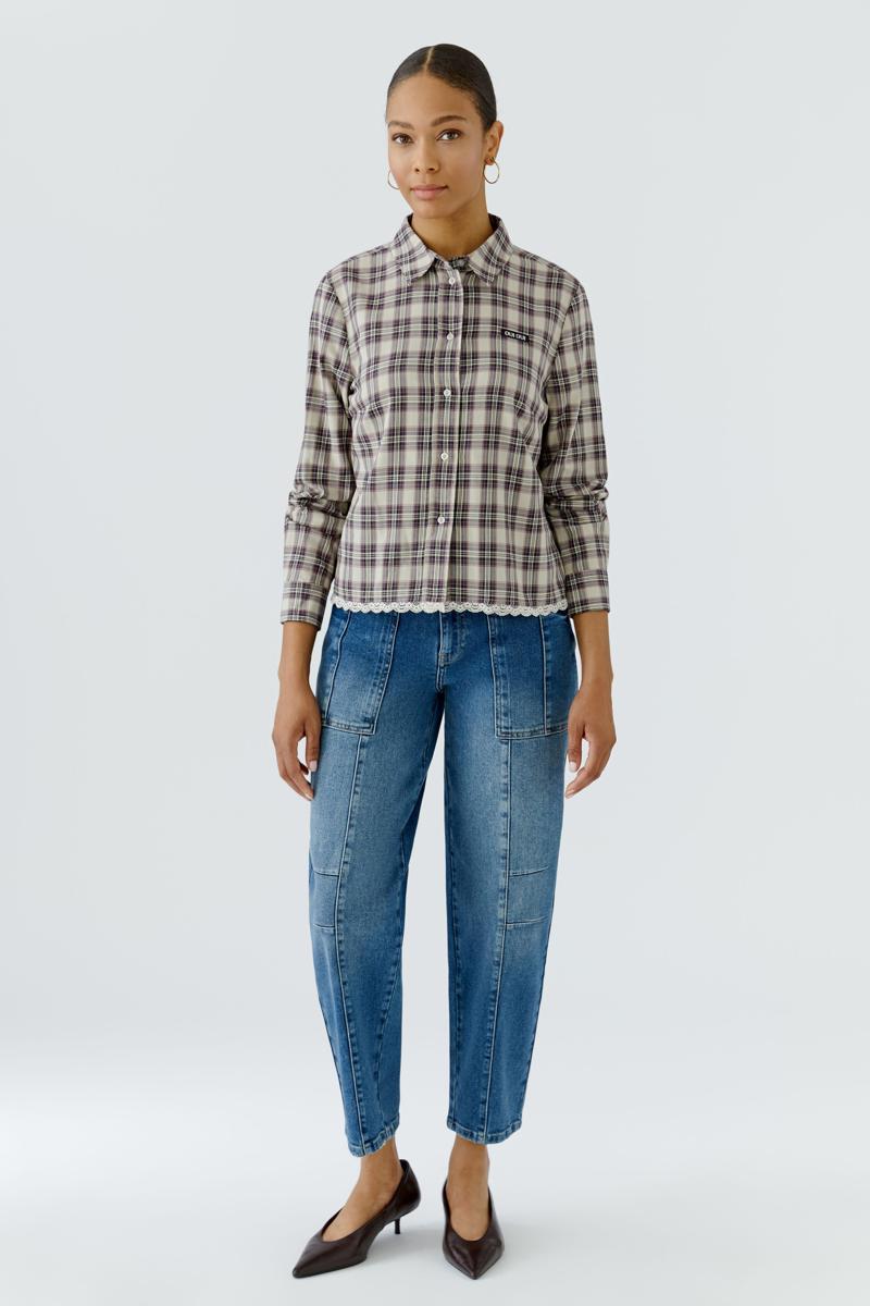 Oui Blouse 0100416 Bruin 3