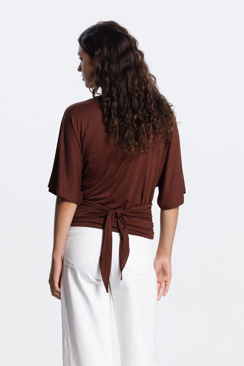 Jansen Amsterdam Blouse VALERIE SS26.4 Bruin 3