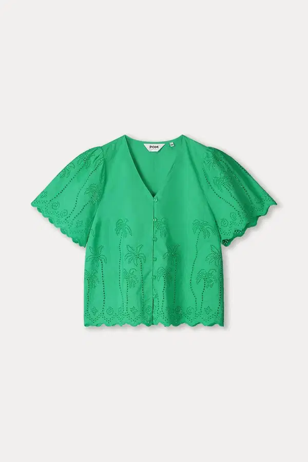 POM Amsterdam Blouse SP9544 Groen 1