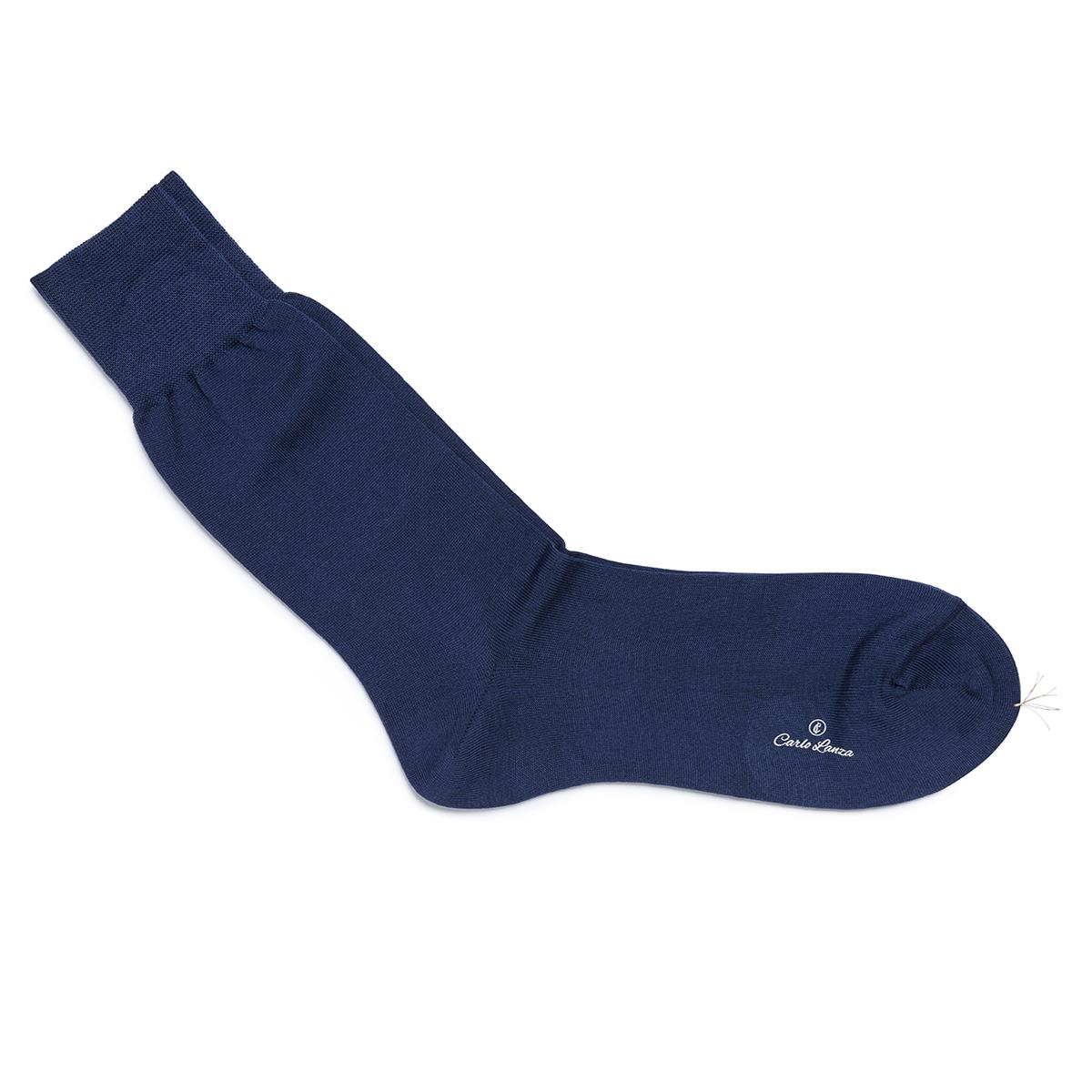Carlo Lanza Sokken 100 Classico Blauw 3