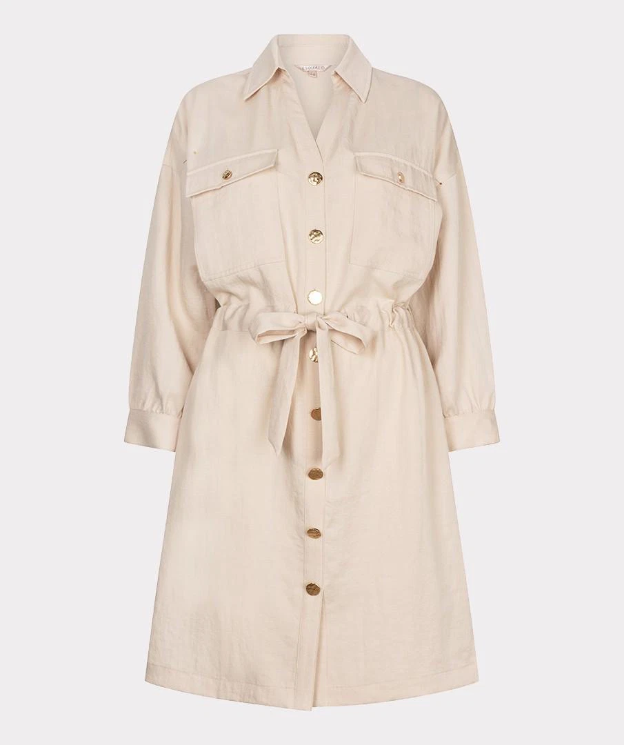 EsQualo Jurk SP26.10036 Beige 2