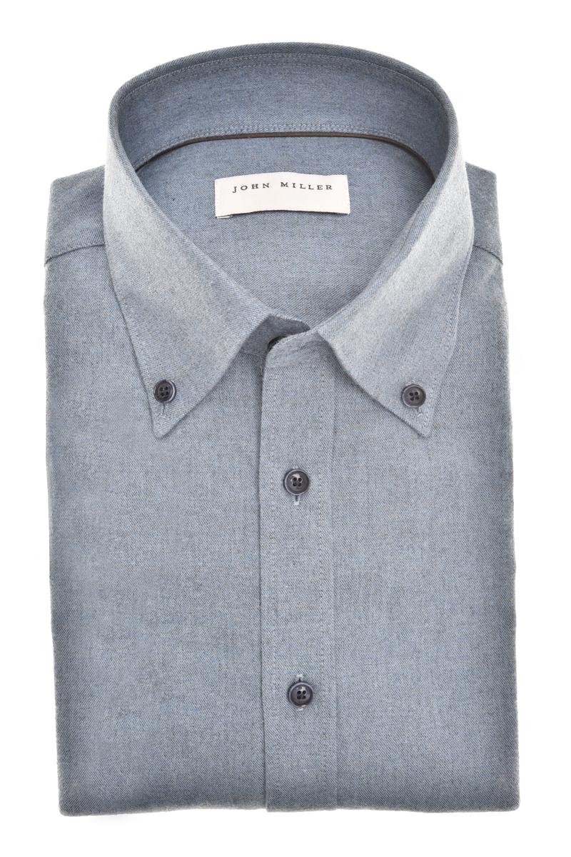 John Miller Overhemd 5142957 Blauw 1