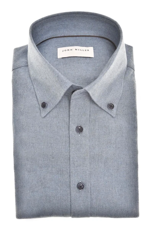 John Miller Overhemd 5142957 Blauw 1