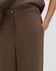 SOMEDAY Pantalon Celino Cropped Linen Bruin 4
