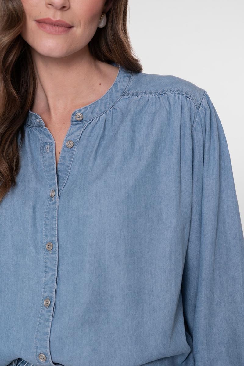 Geisha Blouse 63015-10 Blauw 4