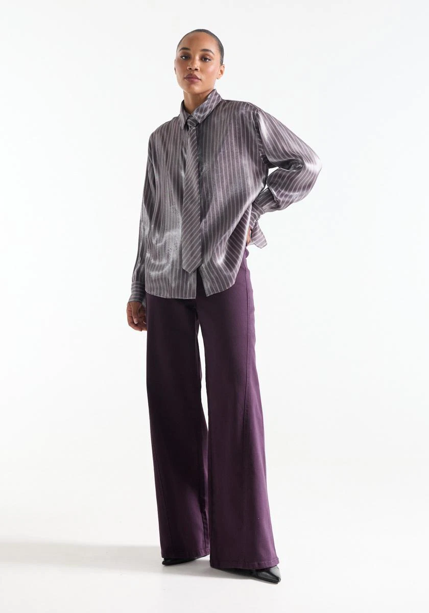 Jansen Amsterdam Blouse INGE W26.4 Paars 5
