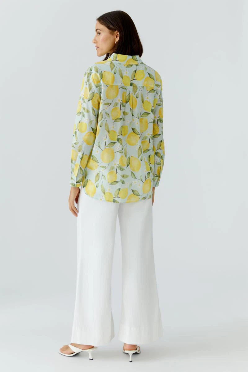 Oui Blouse 0097535 Geel 3