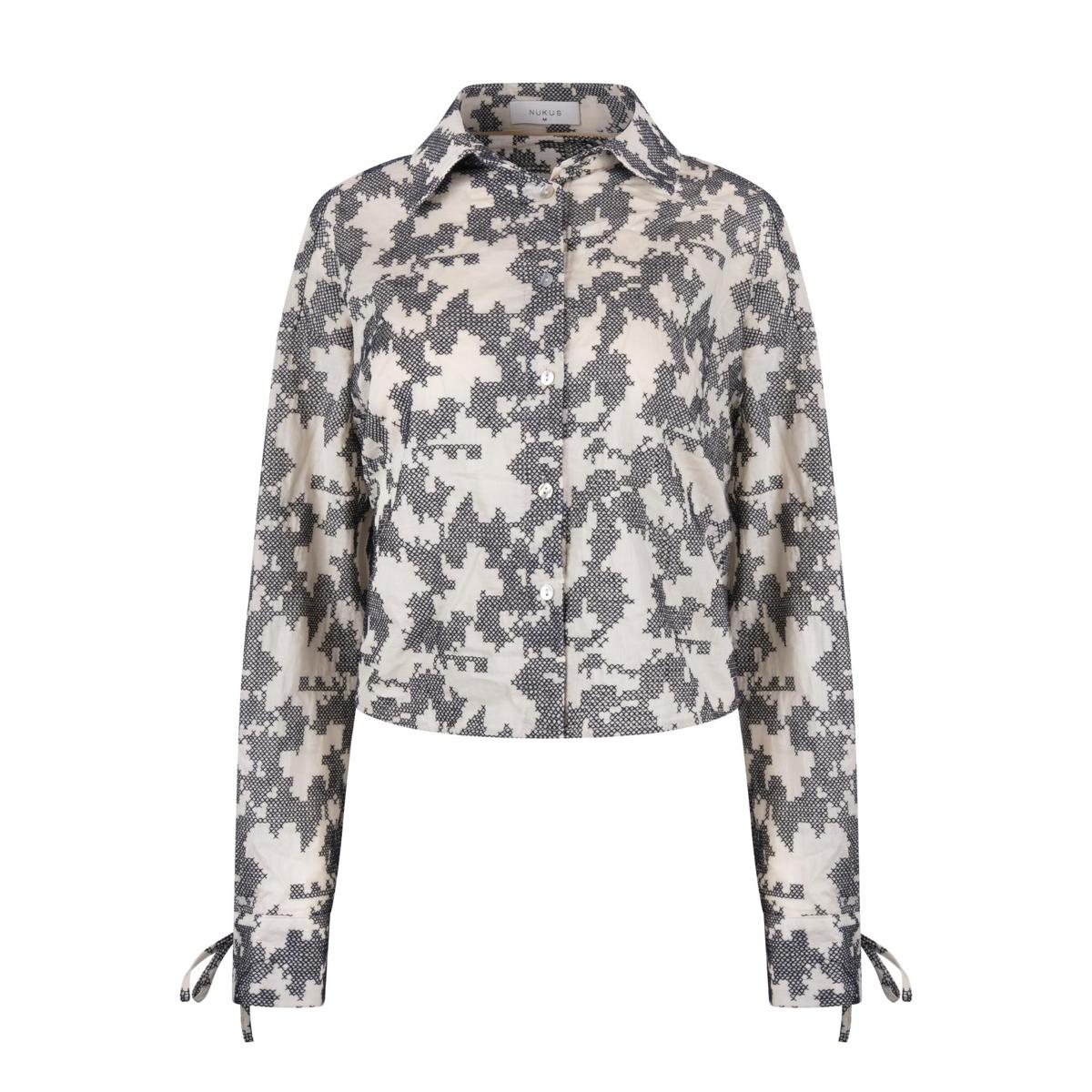 NUKUS Blouse Bailey Blauw 2