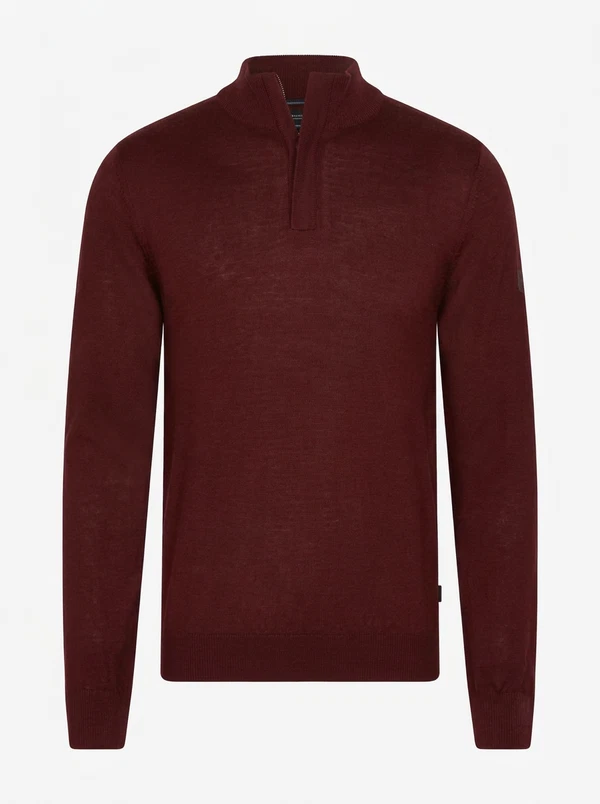 Cavallaro Trui Saronno Half Zip Rood 1