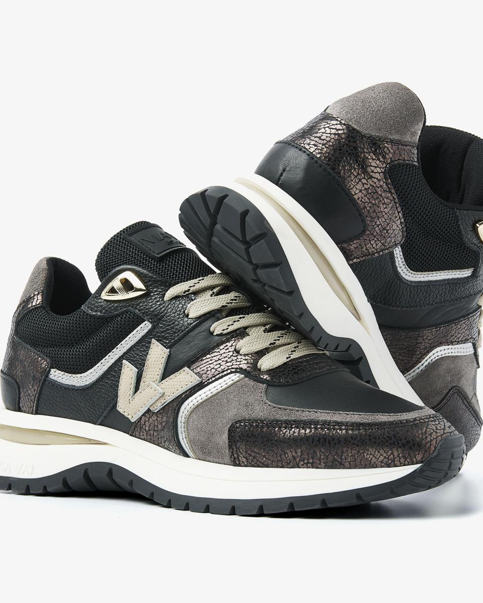 Via Vai Sneakers 62329 Zwart 4