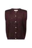 Studio Anneloes Vest Bibi sls cardigan Bruin 1