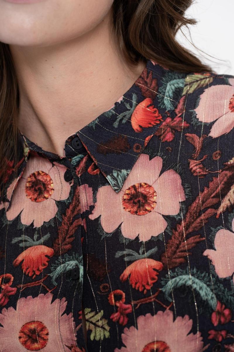 Geisha Blouse 53610-20 Blauw 5