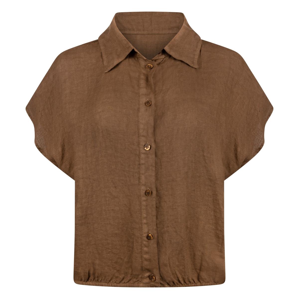 NUKUS Blouse Julietta Taupe 1