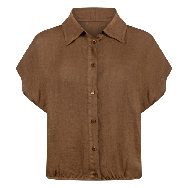 NUKUS Blouse Julietta Taupe 1