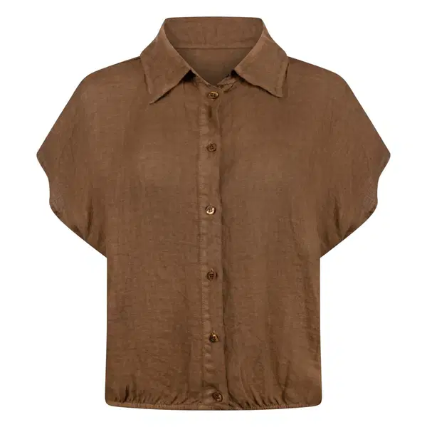 NUKUS Blouse Julietta Taupe 1